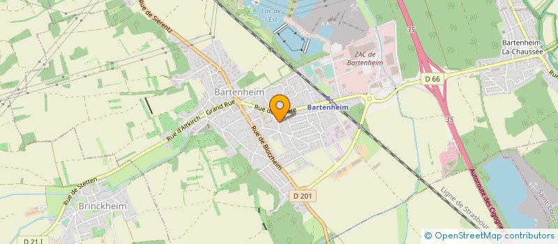 localisation de l'entreprise SCI FORCE MAJEURE  BARTENHEIM