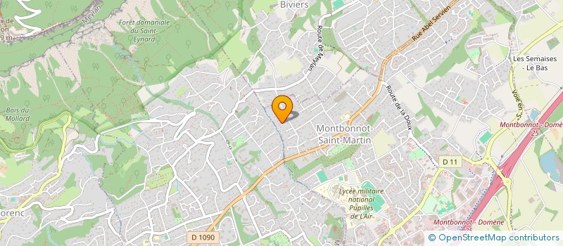 localisation de l'entreprise SCI FORCLASE  MONTBONNOT-SAINT-MARTIN