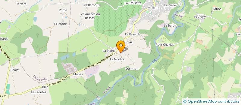 localisation de l'entreprise SCI FOREL  ARDOIX