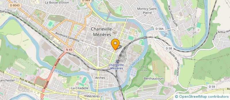 localisation de l'entreprise SCI FOREST  CHARLEVILLE-MEZIERES