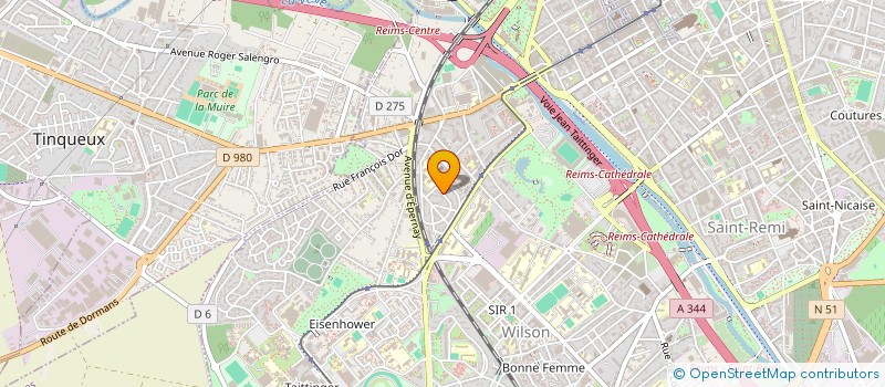 localisation de l'entreprise SCI FOREST  REIMS