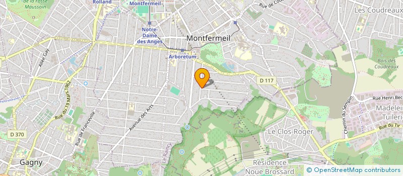 localisation de l'entreprise SCI FOREST à MONTFERMEIL