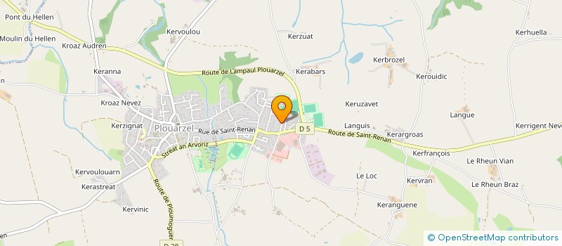 localisation de l'entreprise SCI FOREST ODOT  PLOUARZEL