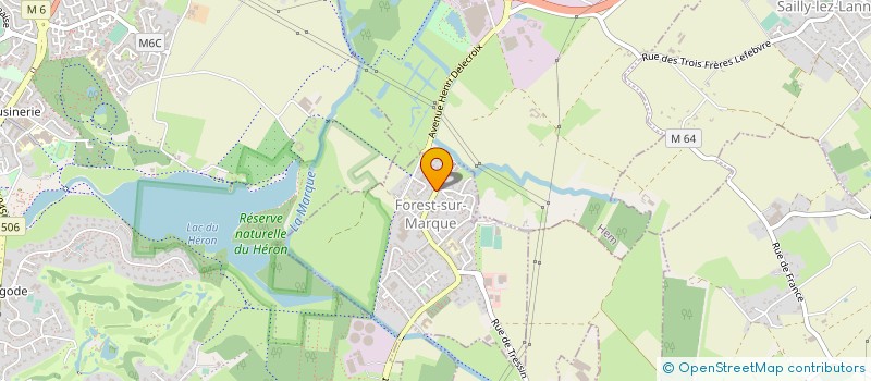 localisation de l'entreprise SCI FOREST SANTE à FOREST-SUR-MARQUE