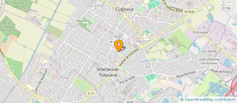 localisation de l'entreprise SCI FORESTIE à VILLENEUVE-TOLOSANE