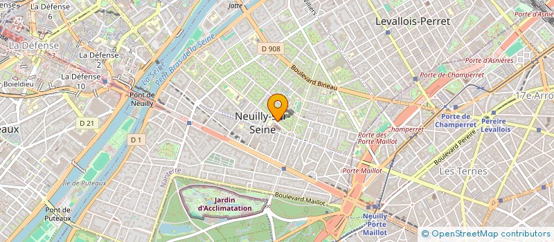 localisation de l'entreprise SCI FORESTIERE D'ARIGNAN à NEUILLY-SUR-SEINE
