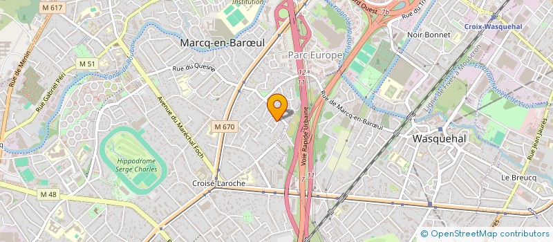 localisation de l'entreprise SCI FORESTIERE DE LA CANCHE à MARCQ-EN-BARŒUL