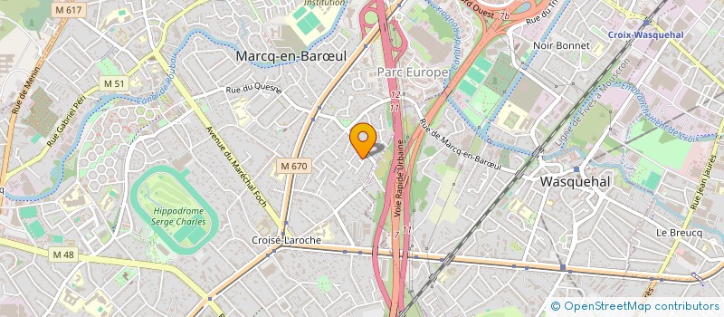 localisation de l'entreprise SCI FORESTIERE DES COLLINES D'ARTOIS  MARCQ-EN-BARUL