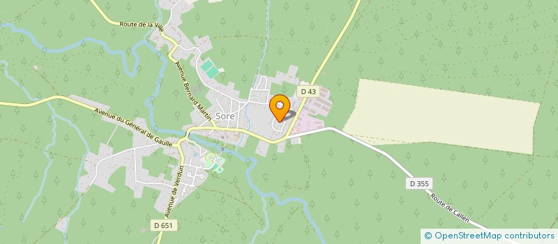 localisation de l'entreprise SCI FORESTIERE ET AGRICOLES DU GIGOT  LUXEY