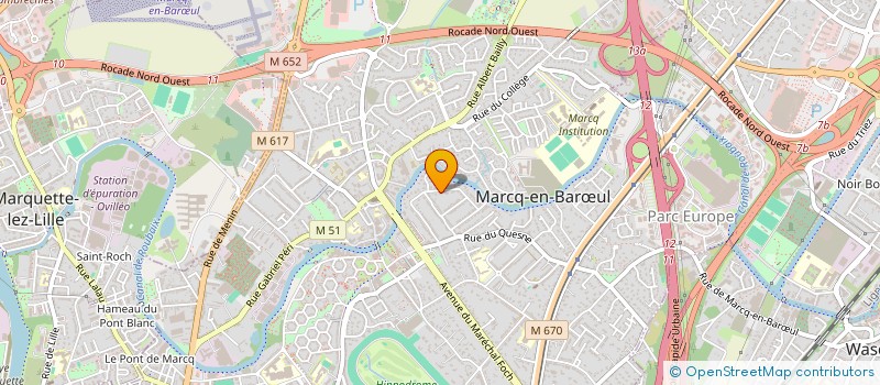 localisation de l'entreprise SCI FORET ABC à MARCQ-EN-BARŒUL