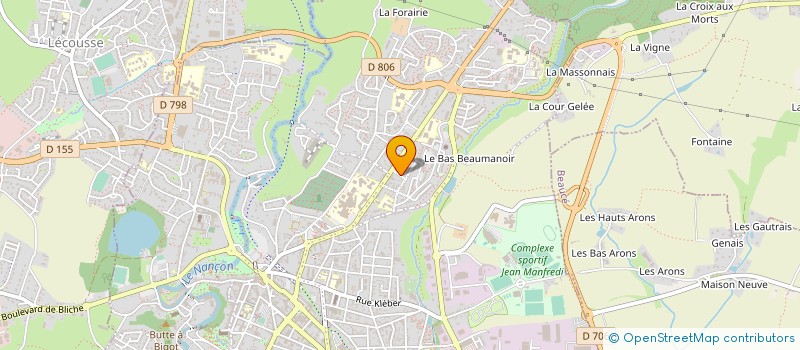 localisation de l'entreprise SCI FORET BEAUMANOIR  FOUGERES