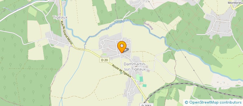 localisation de l'entreprise SCI FORET DE MONTIGNY  DAMMARTIN-SUR-TIGEAUX