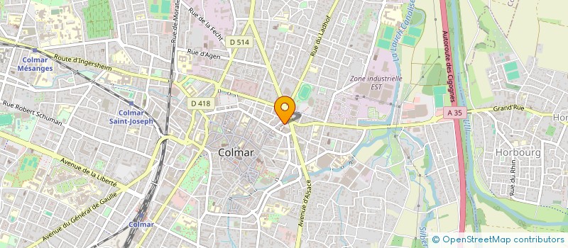 localisation de l'entreprise SCI FORET VERTE  COLMAR