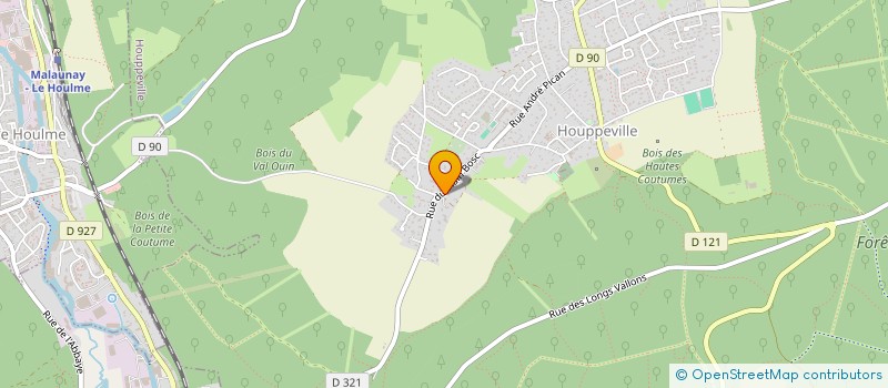 localisation de l'entreprise SCI FORET VERTE  HOUPPEVILLE