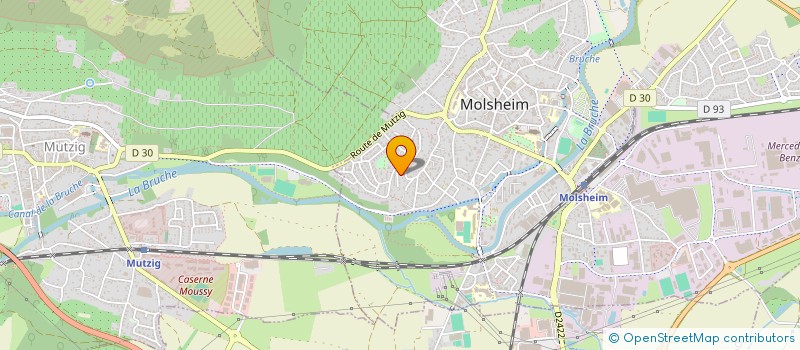 localisation de l'entreprise SCI FOREZ 67  MOLSHEIM