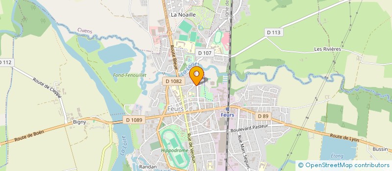 localisation de l'entreprise SCI FOREZ VERT  FEURS