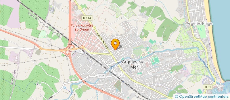 localisation de l'entreprise SCI FORGAS  ARGELES-SUR-MER