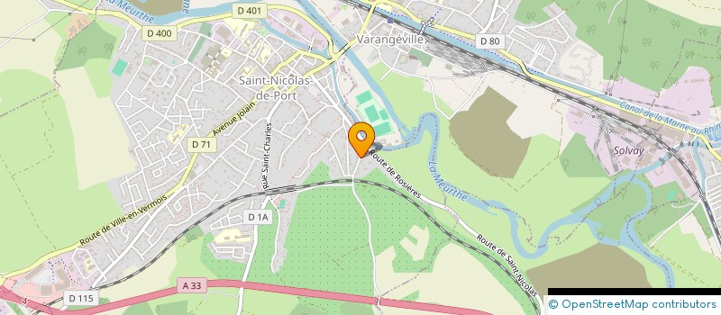 localisation de l'entreprise SCI FORGER  SAINT-NICOLAS-DE-PORT