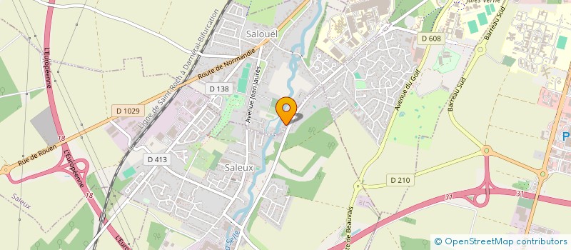 localisation de l'entreprise SCI FORGERON  SALEUX