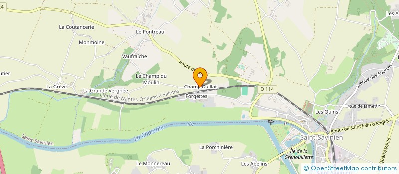 localisation de l'entreprise SCI FORGETTES  SAINT-SAVINIEN