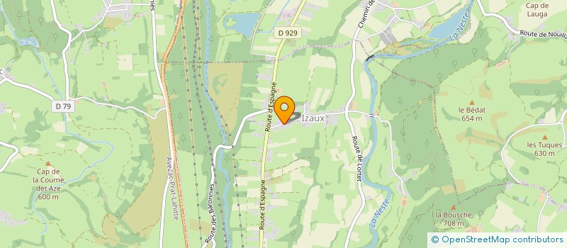 localisation de l'entreprise SCI FORGUE  IZAUX