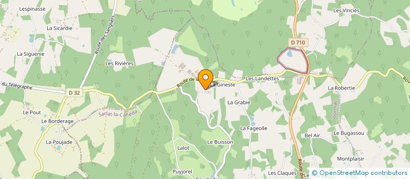 localisation de l'entreprise SCI FORILLOU  JOURNIAC