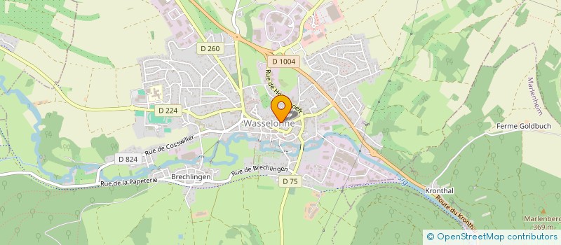 localisation de l'entreprise SCI FORMULE 322  WASSELONNE