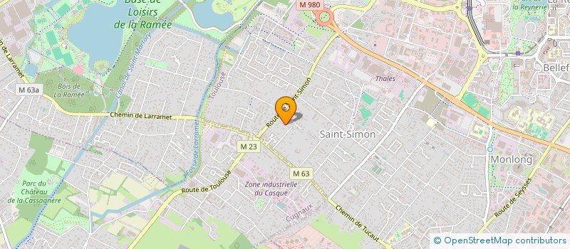 localisation de l'entreprise SCI FORO à TOULOUSE