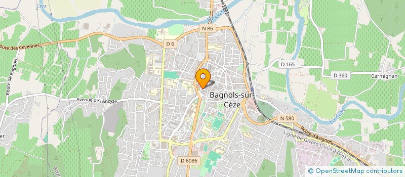 localisation de l'entreprise SCI FOROU  BAGNOLS-SUR-CEZE