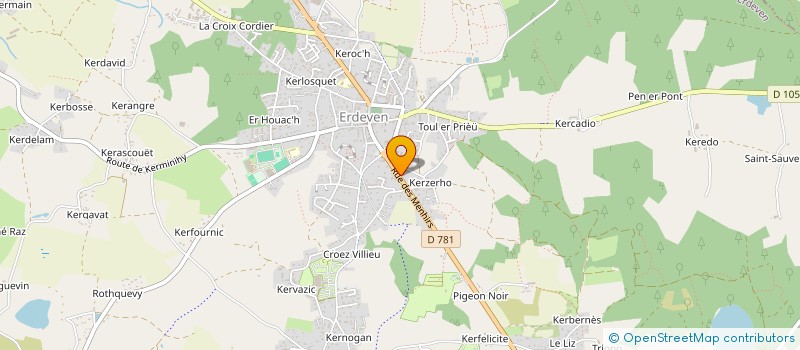 localisation de l'entreprise SCI FORPEL  ERDEVEN