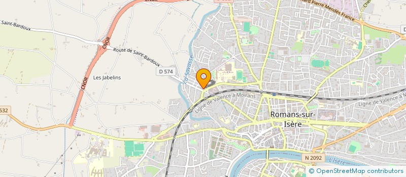 localisation de l'entreprise SCI FORPHIL  ROMANS-SUR-ISERE