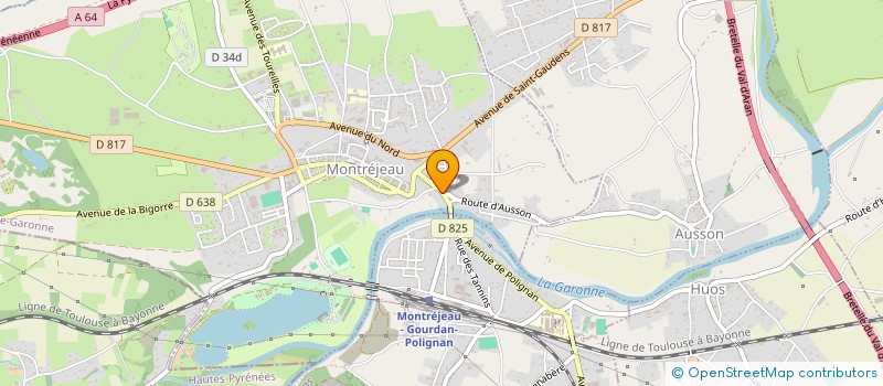 localisation de l'entreprise SCI FORSON  MONTREJEAU