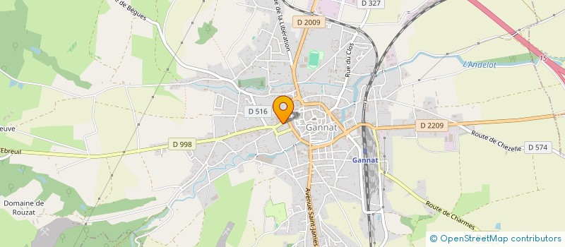 localisation de l'entreprise SCI FORT à GANNAT