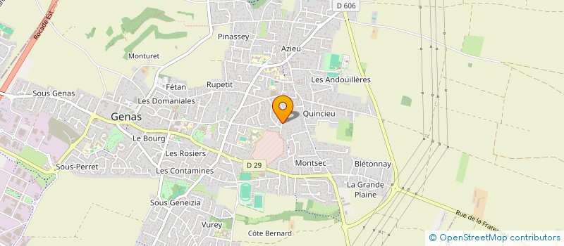 localisation de l'entreprise SCI FORT BELLEVUE  GENAS