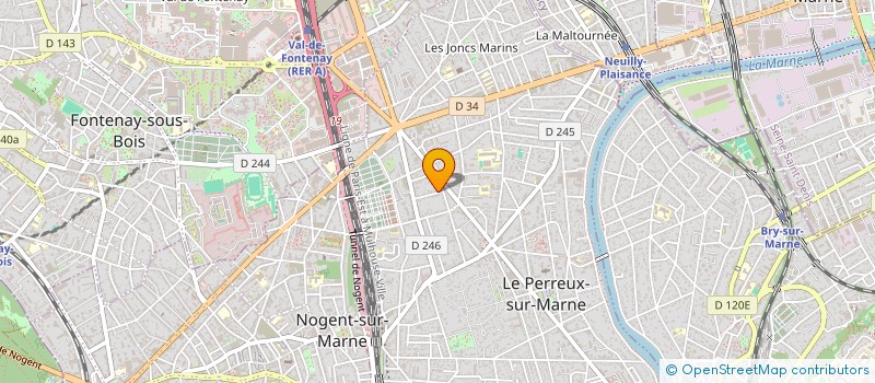 localisation de l'entreprise SCI FORT-BLOQ  LE PERREUX-SUR-MARNE