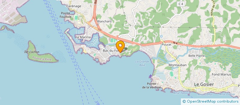 localisation de l'entreprise SCI FORT D EPEE DIX à LE GOSIER