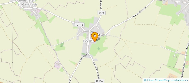 localisation de l'entreprise SCI FORTI à BEVILLERS