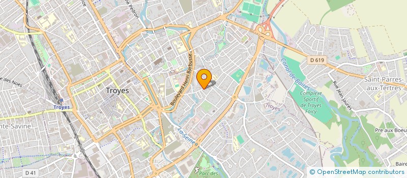 localisation de l'entreprise SCI FORTIER à TROYES