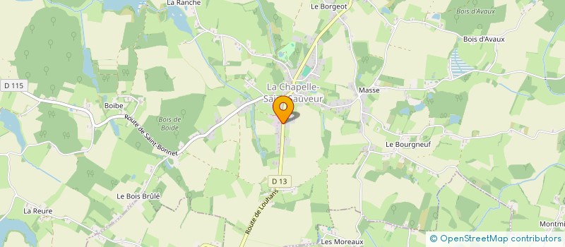 localisation de l'entreprise SCI FORTIN MBE  LA CHAPELLE-SAINT-SAUVEUR