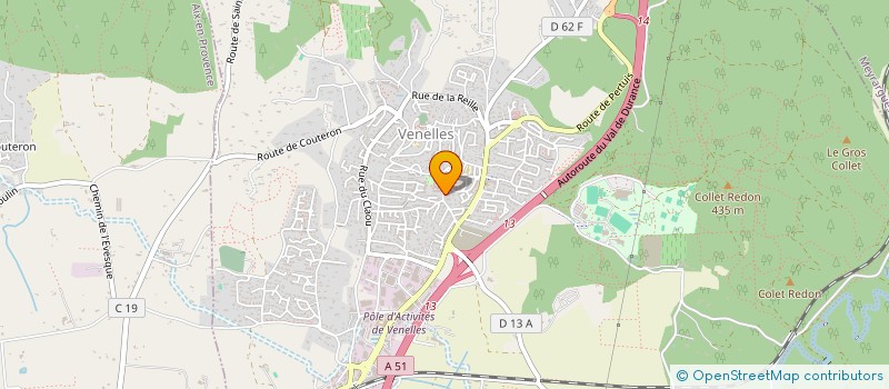 localisation de l'entreprise SCI FORTIS FORTUNA ADIUVAT  VENELLES