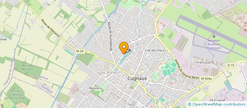 localisation de l'entreprise SCI FORTITUDE GLOBAL  CUGNAUX