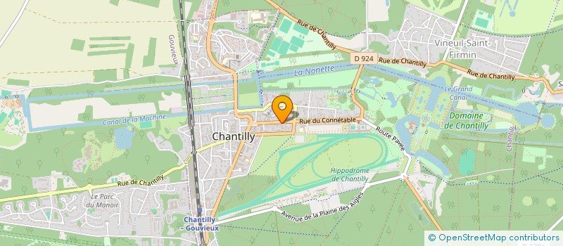 localisation de l'entreprise SCI FORTLEE  CHANTILLY