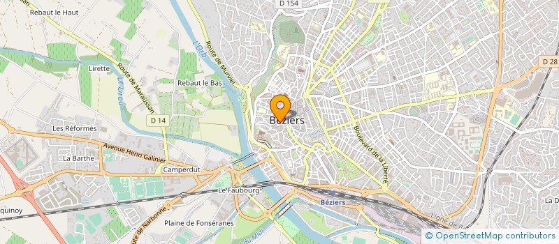 localisation de l'entreprise SCI FORTO  BEZIERS