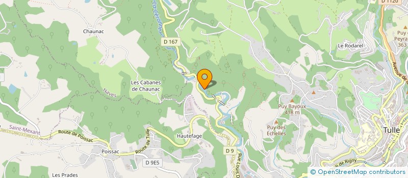 localisation de l'entreprise SCI FORTUNA  TULLE