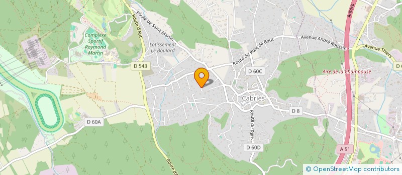 localisation de l'entreprise SCI FORTUNA  CABRIES