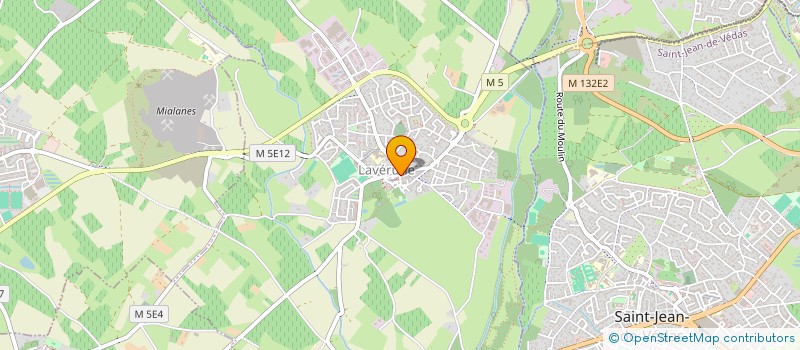 localisation de l'entreprise SCI FORUM  LAVERUNE