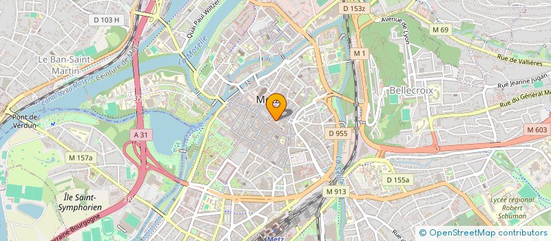 localisation de l'entreprise SCI FORUM B.S.  METZ