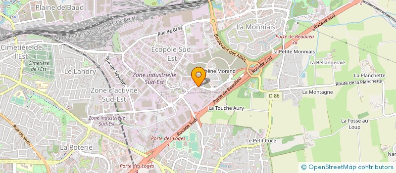 localisation de l'entreprise SCI FORUM DU BIGNON  NANTES