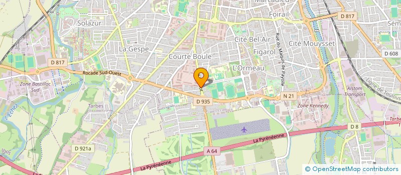 localisation de l'entreprise SCI FORUM ONZE  TARBES