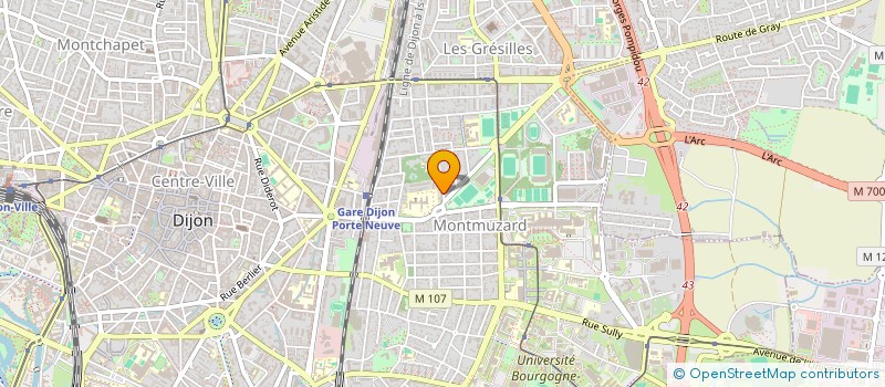 localisation de l'entreprise SCI FORVM à DIJON